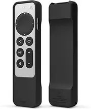 [elago] R1 Case Compatible with Apple TV 4K Siri Remote 3rd Generation(2022) and 2nd Generation(2021)-Magnet Technology, Lanyard Included, Heavy Shock Absorption, Drop Protection (Black)