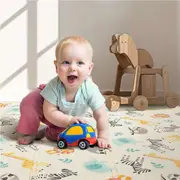 Playpals Kids Play Mat Baby Crawling Folding XPE Foam Double Pad Non-slip Carpet