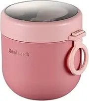 Lunch Box Thermal Food Flask Stainless Steel Insulated Food Soup Jar Container #Pink