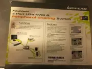 Iogear 2 Port USB KVM & Peripheral Sharing Switch - F