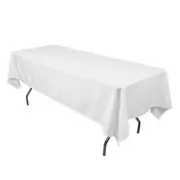 Tablecloth Rectangle 152x320cm - White - Preferred Hotel Supplier