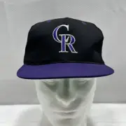 VTG Colorado Rockies TWINS ENTERPRISE SnapBack Hat MLB Baseball SpellOut NOS NWT