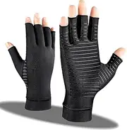 EZONEDEAL Compression Gloves, Copper Arthritis Gloves Can Relieve Joint Pain, Carpel Tunnel, Rheumatoid Arthritis, Swelling and Fatigue Symptoms, Hand Brace Support for Women and Men