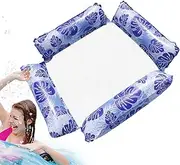 Inflatable Pool Float Chairs - Pool Lounger Floating Chair Water Hammock - Multi-Purpose Thick PVC Pool Toys with Net Base for Summer, Sea Lake, Swimming Pool