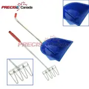 PLASTIC DUSTPAN WITH RAKE STAINLESS STEEL HANDLE VT-108