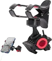 Cycling Phone Mount, Phone Holder for Bike Handlebar, 360 Degree Rotation Smartphone Accessories for Men Teens Outdoor Cycling Mountain Electric Scooter Motorcycle