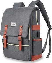Travel Laptop Backpack, JDHDL Anti Theft Business Laptop Backpack USB Charging Port Water Resistant Slim Travel College Bookbag Fits 15.6 inch Laptop MacBook Computer, School
