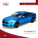 🌈美馳圖1:18福特野馬汽車模型仿真合金車模擺件收藏男孩玩具