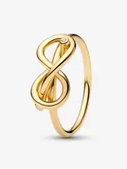 *BRAND NEW* Pandora 14k Gold Plated Hand Finished Infinity Knot Ring 163759C01