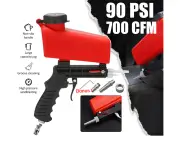 BJWD Air Sandblasting Gun Held Sand Blaster Hand Shot Adjust Portable Media Blasting