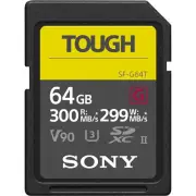New Sony G Tough Series SF-G64T 64GB UHS-II Class 10 U3 V90 SDXC SD Memory Card