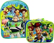 Ruz Disney Kids School Backpack with Lunch Box Set. 2 Piece 15” Book Bag and Lunch Box Bundle (Toy Story)