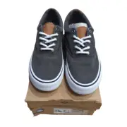 Sperry Mens Sneakers size 8 Striper II Fashion Gray Salt washed Lace Up Classic
