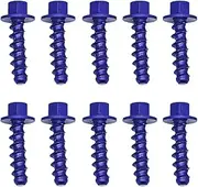 jiningqiuguodianzi Motorcycle Self Tapping Screw Bolt Kit Compatible with SX SXF XC XCW XCF EXC EXCF 125-530 2004-2023 Universal Parts 10Pcs CNC(Blue)