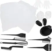 Generic Complete Hair Dyeing Kit 12pcs Hair Dye Tools Mixing Bowls Combs for Easy Diy Tinting at Home