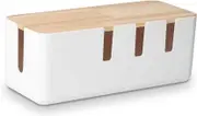 Cable Management Box Wood Lid