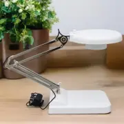 White Color 30x LED Magnifier Benchtop Lamp Read Maintenance Tool 127C HD lens
