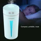 (Blue)USB Cup Shaped Home Office Car Air Humidifier Diffuser With Colorful