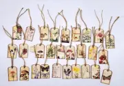 28-Junk Journal-Ephemera-Handmade-Supplies-Linen Cardstock-Hang-Tags
