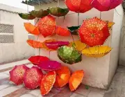 20 pc Wholesale Lot Indian Decortive Umbrella Designer Mehndi Party Sun Parasol