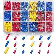 1200PCS Assorted Insulated Electrical Wire Crimp Terminals Port Connectors Kit