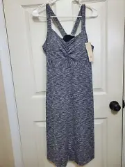 prAna Amaya Spacedye Dress Womens Athleisure Black White Size Large L