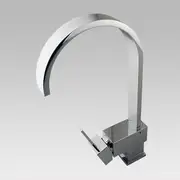 Gooseneck Chrome Kitchen Sink Mixer Tap