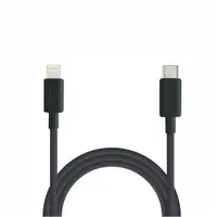 在飛比找PChome24h購物優惠-PQI i-Cable LC PD快充 蘋果傳輸充電線 黑色