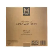 Member's Mark 8 Function LED Micro Wire Lights, Cool White 240 Count