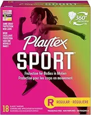 Playtex Tampons Sport Regular 18 Count Unscented (2 Pack)