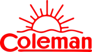 ONE (1) NEW COLEMAN SUNRISE VINYL STICKER DECAL LANTERN STOVE RED 6" X 3.5"