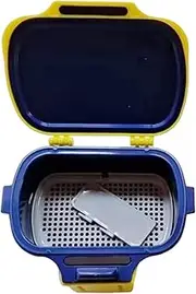 Oshhni Waist Hanging Fishing Lure Case Tackle Box Lightweight Multifunctional Storage Container Fishing Red Worm Box for Squid Jigs,