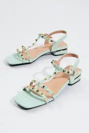 Blue Studded Sandals - Size 8, Women's Shoes