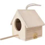 Feeder Wood Bird Nest Birdhouse Squirrel Feeders Nesting Box for Outside