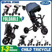 Qplay Nova 6 In1 Kids Foldable Tricycle Toddler Stroller Trike Bike Ride On Toy