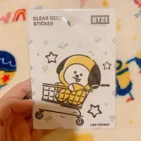 在飛比找蝦皮購物優惠-韓國 BT21 官方正版 CHIMMY 大張 行李箱 貼紙 