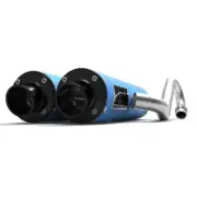 HMF Octane Blue Performance Dual FS Exhaust For Can-Am Renegade 1000 2012-22
