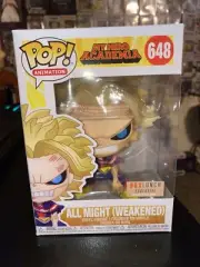 Funko Pop All Might (Weakened) #648 Glows In The Dark BoxLunch Exclusive