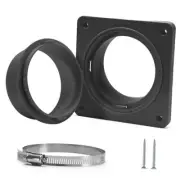 Dryer Vent Hose Connector Kit - Dryer Vent Wall Dryer Vent Connector - Black