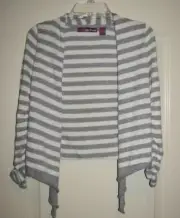 Sweet NWT Epic Thread white grey sweater jacket top school ls Girls 6 7 New S