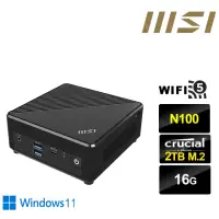 在飛比找momo購物網優惠-【MSI 微星】CubiN 四核心{驃騎侯爵W} Win11