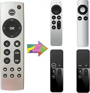 New Universal Replacement Remote Fit for Apple TV 4K/ Gen 1 2 3 4/ HD A2169 A1842 A1625 A1427 A1469 A1378 A1218 Without Voice Command/Plastic
