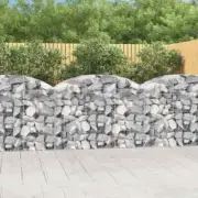 NNEVL Arched Gabion Basket 150x50x100/120 cm Galvanised Iron