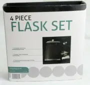 ADJ Inc 4 Piece 7 Ounce Hip Flask Set