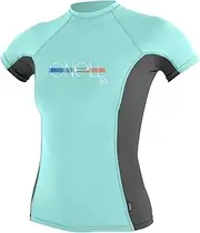 [O'Neill] Girls Premium Skins UPF 50+ Short Sleeve Rash Guard