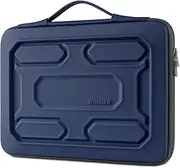 [DOMISO] 14 inch Laptop Sleeve with Handle Shockproof Protective Computer Bag Waterproof EVA Carrying Case for 14"ThinkPad E480/Yoga 920/13.5"Microsoft Surface Book/HP Pavilion 14 Stream 14,Dark Blue