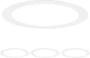 uxcell 4-Pack Goof Rings for 6 Inch Recessed Lights, 5.7" ID 7.3" OD Durable Steel Trim Ring Flush Mount White Can Light Trim Ring Cover for Ceiling Can Downlights