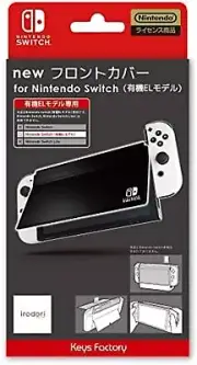 Nintendo Switch OLED Black Front Cover Free Shipping with Tracking# New Japan