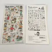 Adorable HEEDA Korean Transparent Stickers-Diaries,Planner&Scrapbook *US SELLER*