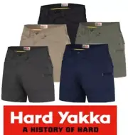 HARD YAKKA - MENS - “3056” REINFORCED RIPSTOP UTILITY SHORT LEG SHORTS - Y05115